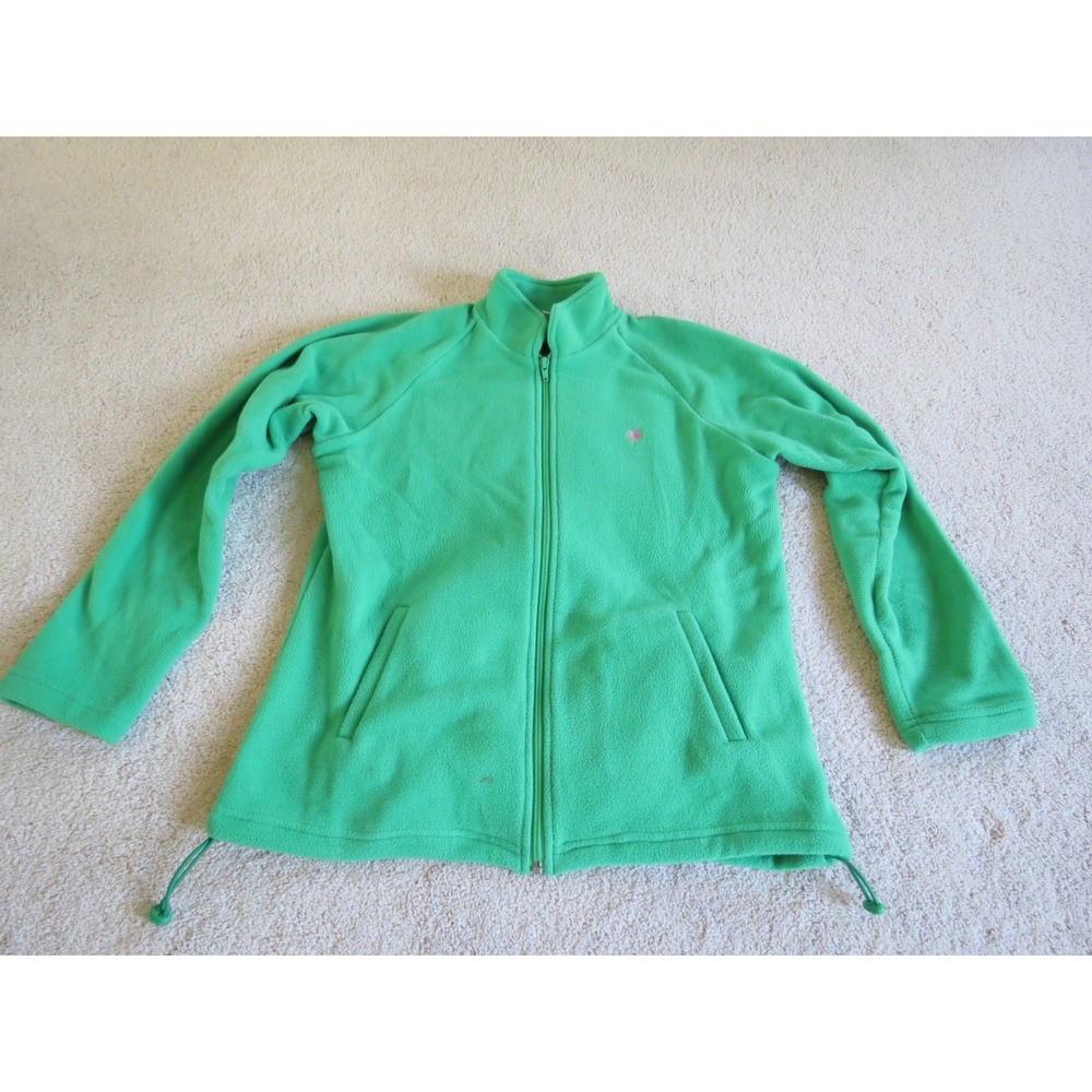 Lilly Pulitzer Green Full Zip Green Fleece Jacket Size Medium